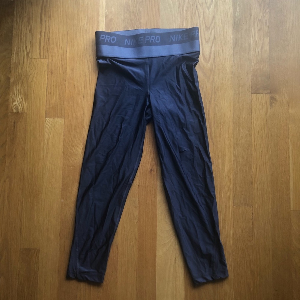 Dark blue nike yoga pants